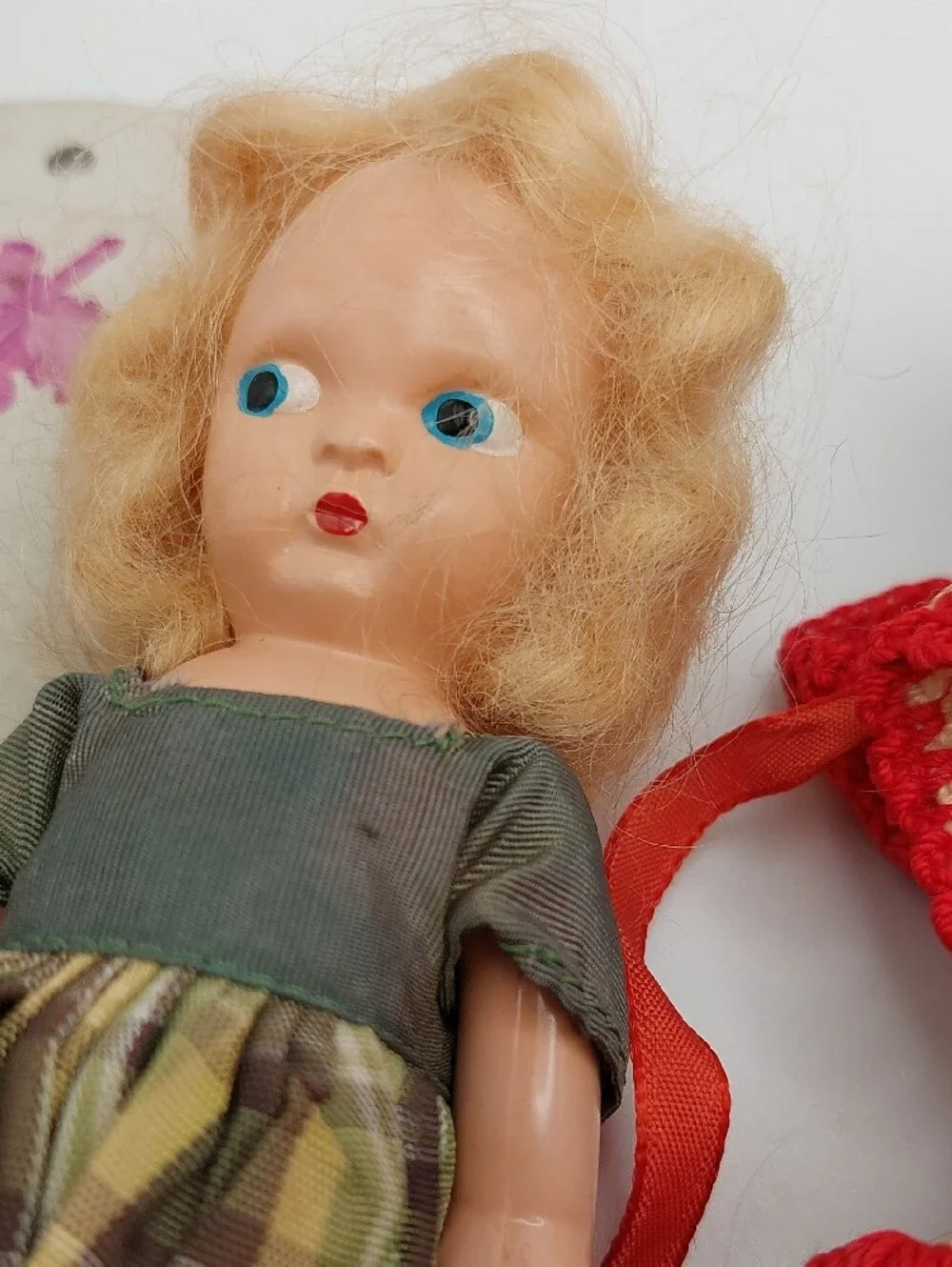 Small Lot 4 Vtg Dolls 1 Bisque 1 Virga Open To Offers More In Closet